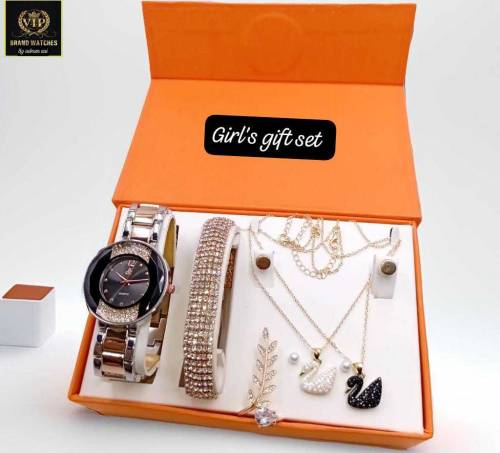 HI QUALITY DK GIRLS STONE JEWELRY WATCH BRASS METEL CHIN