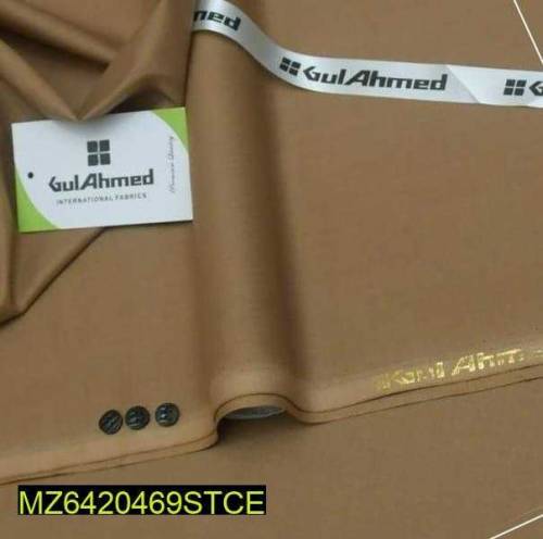 Men's Unstitched Cotton plain Suit 