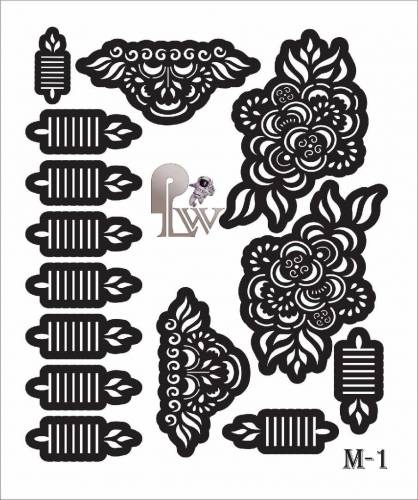 Mehandi stencils
