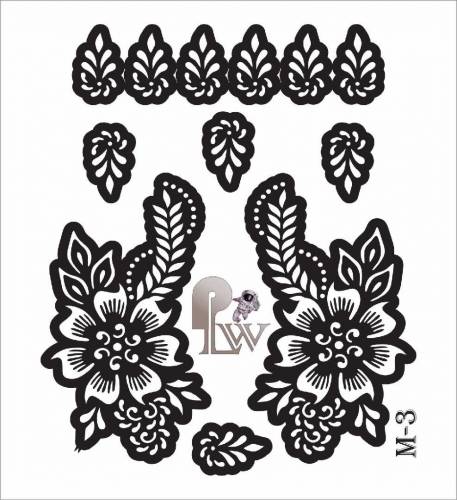 Mehandi stencils
