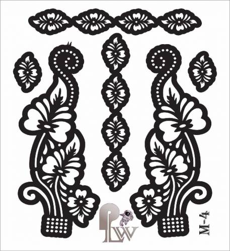 Mehandi stencils