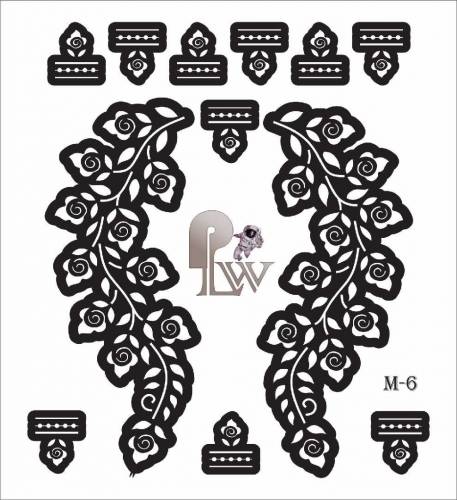 Mehandi stencils