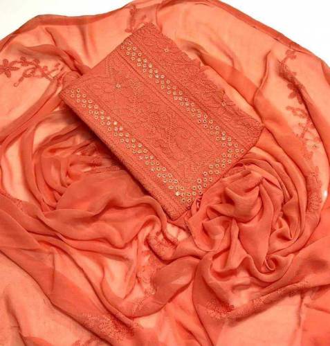 New Collection of shadow sheesha Total hand embroidery Shirt Dupatta P