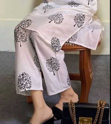 Fabric Linen Pattern PrintedShirt Pattern PrintedTrouser Pieces: 2 Pcs
