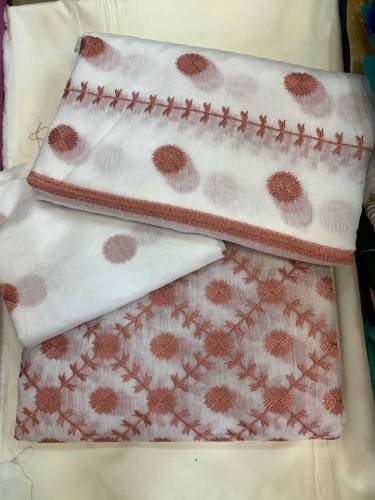   Unstitched Khadi lawn 3pc 4500 with stiching 6500