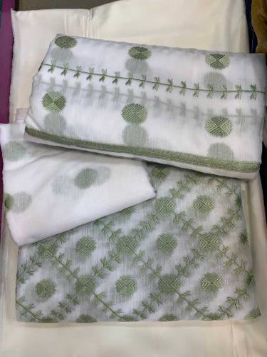   Unstitched Khadi lawn 3pc 4500 with stiching 6500
