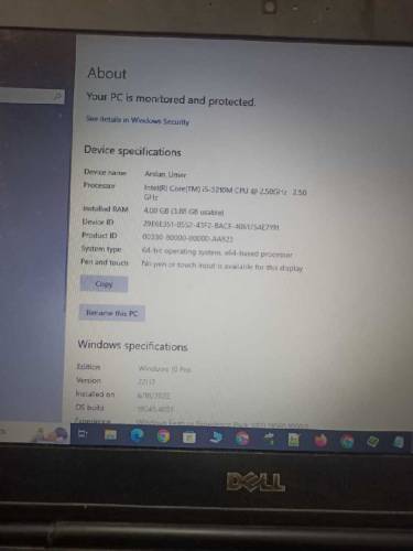 dell laptop core i5 3rd Generation 