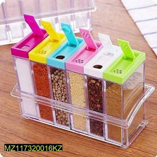 Transparent spices jar
