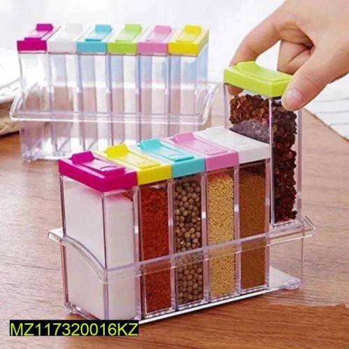 Transparent spices jar