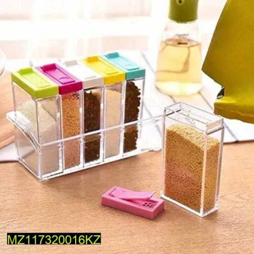Transparent spices jar