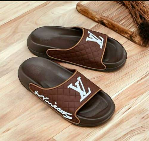 Men,s Medicated PU Leather soft slide slippers WhatsApp 03217408229