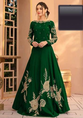 Heavy Embroidery Neck Line ,Sleeves & Bottom Maxi
