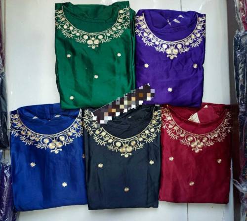 Heavy Embroidery Neck Line ,Sleeves & Bottom Maxi
