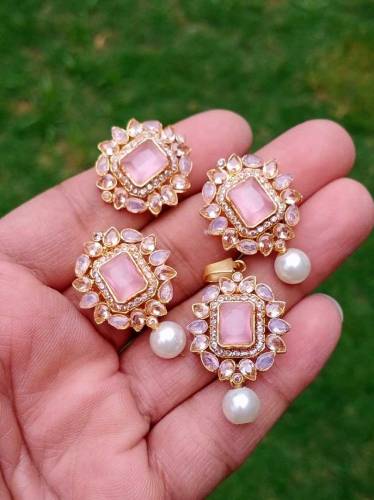 8 colors available combo pandent studs ring 