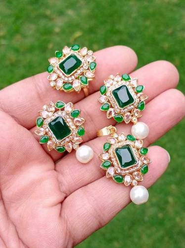8 colors available combo pandent studs ring 