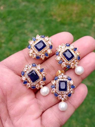 8 colors available combo pandent studs ring 