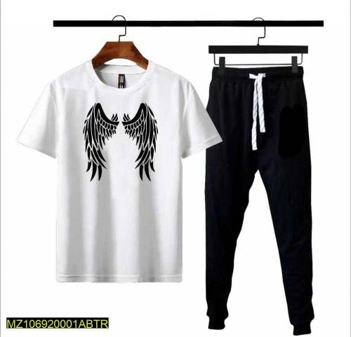 2 Pcs Micro Polyster Printed Tracksuit