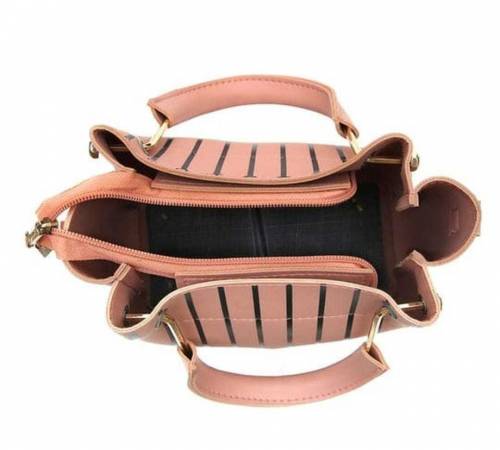 leather printed 2 hand bag for women