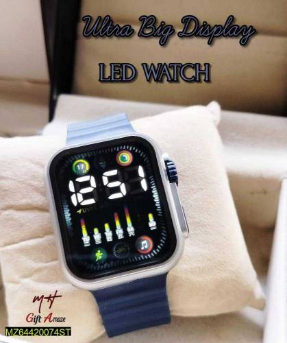 Ultra display LED wrist watch 