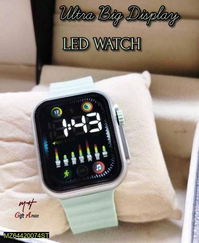Ultra display LED wrist watch 
