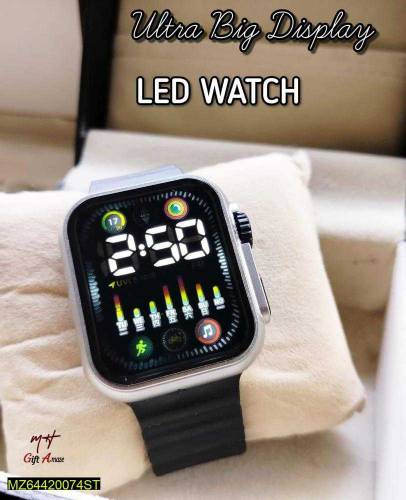 Ultra display LED wrist watch 