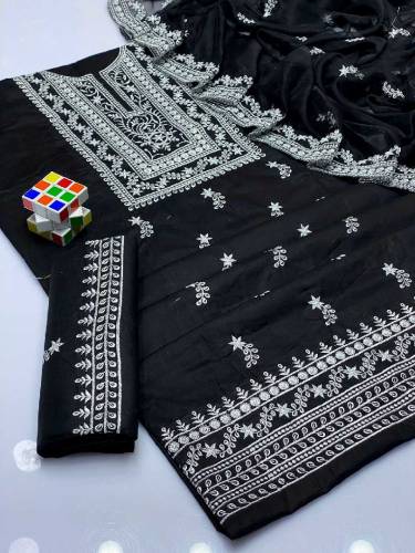 3 pic Full Embroidered cotton dress 😍😍