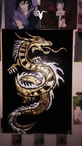 Dragon Textured Art 