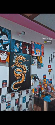 Dragon Textured Art 