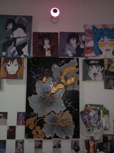 Flower Textured Elegant Painting Customized Paintings available 