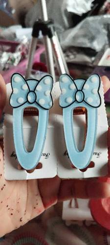 korean bow style pin pair for kids and adults
