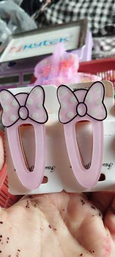 korean bow style pin pair for kids and adults