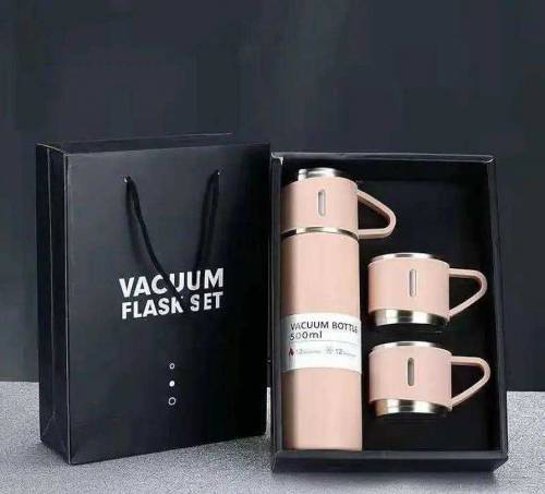 Vacuum Flask Set With 3 cups