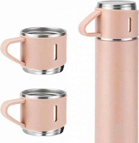 Vacuum Flask Set With 3 cups