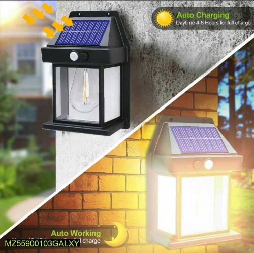 Solar motion sensor outdoor wall light 