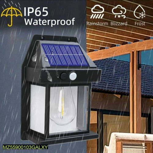 Solar motion sensor outdoor wall light 