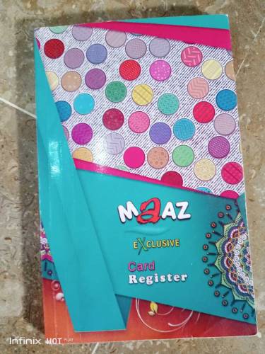 Card register of 100 pages 