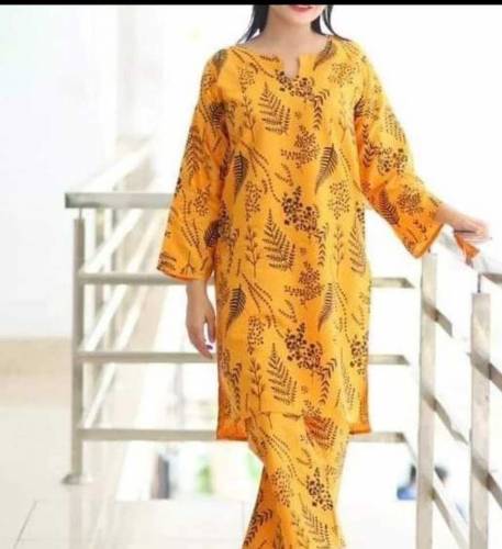 2 PCs women's stitched linen Printed suit ✨🕊️