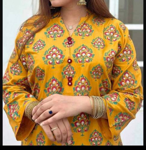 2 PCs women's stitched linen Printed suit ✨🕊️