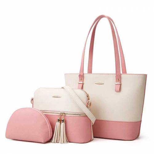 3 pcs Retro Style Hand Bag For Women / Girls Lastest Design 