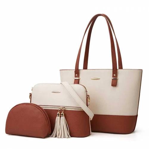 3 pcs Retro Style Hand Bag For Women / Girls Lastest Design 