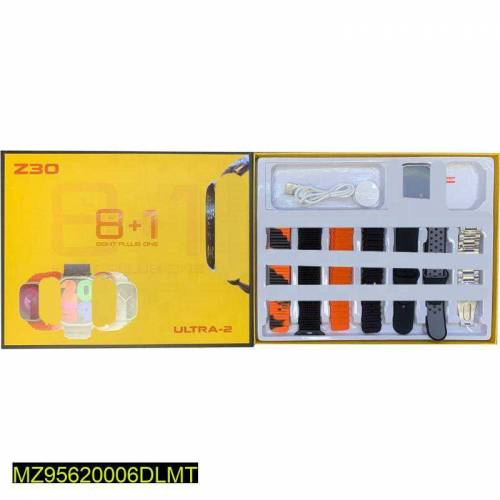 8 in 1 Z30 Water proof Ultra Smart Watch