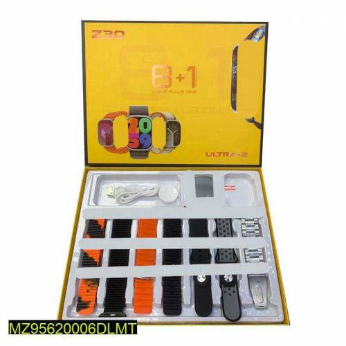 8 in 1 Z30 Water proof Ultra Smart Watch