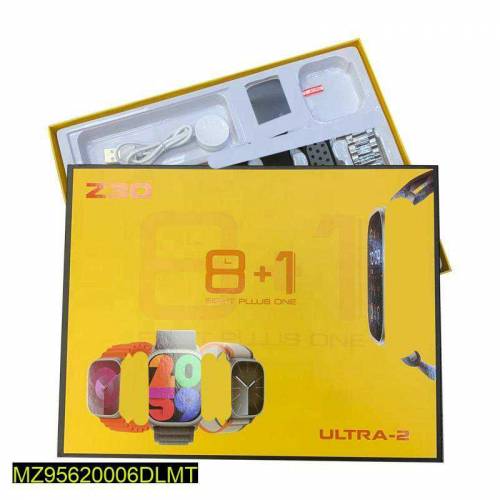 8 in 1 Z30 Water proof Ultra Smart Watch