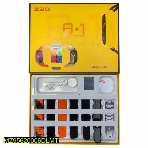 8 in 1 Z30 Water proof Ultra Smart Watch