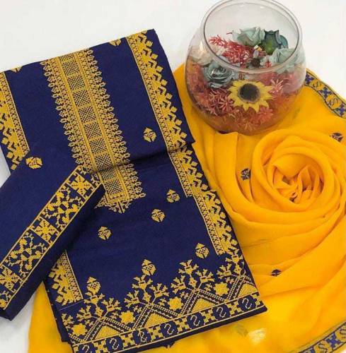 3 pcs unstitched lawn embroidered suits, price/-2700 PKR free delivery