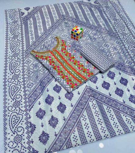 3 pcs unstitched lawn embroidered suits, price/-2700 PKR free delivery