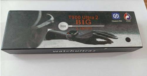 T900 Ultra 2 Smart Watch, 2.19 Inch, 49MM, Wireless Charging - Black