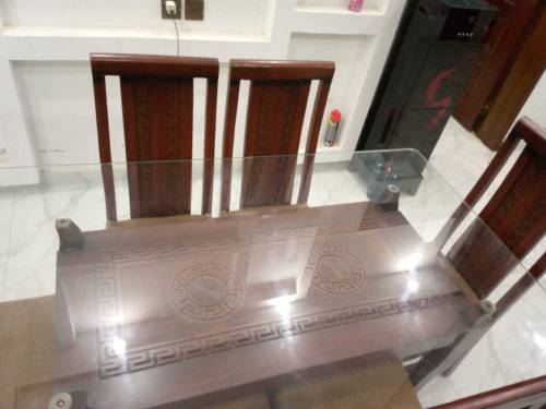 bed with dressing table with dianing table