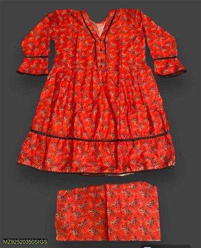 lawn frocks with trouser 