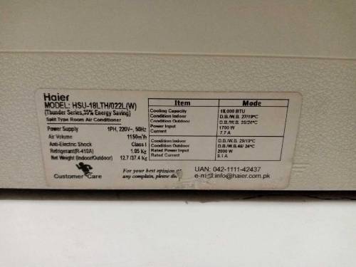 1.5 ton Haier AC for Sale